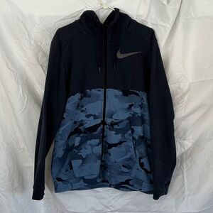 Nike Men's Black and Blue Performance Jacket